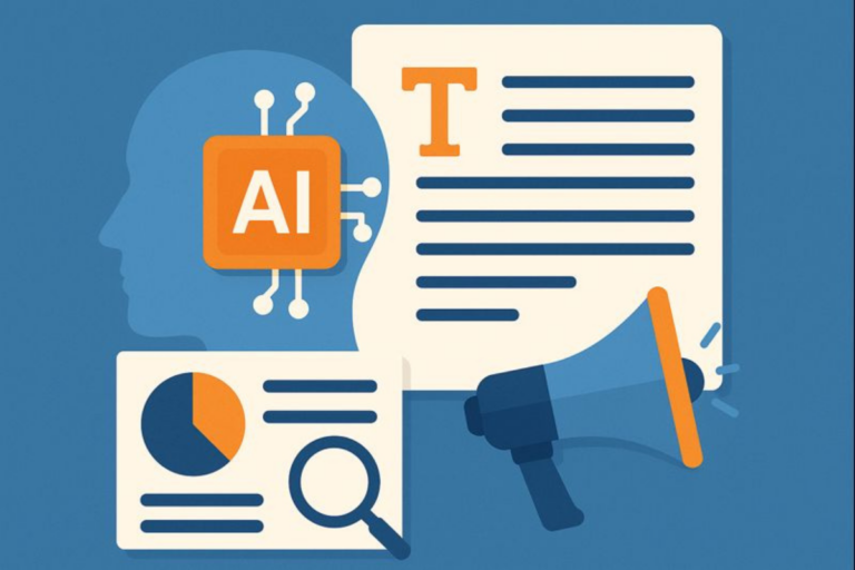 ilustração conceitual sobre ia no marketing digital